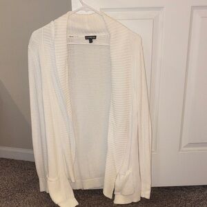 Express Women's Cream Cardigan Sweater